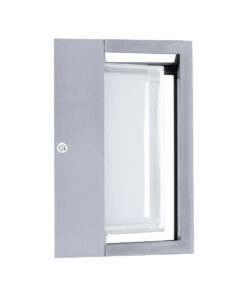 GLOBOSTAR® MAJESTIC 60774 Φωτιστικό Τοίχου - Απλίκα Εσωτερικού/Εξωτερικού Χώρου LED 10W 1050lm 120° AC175-265V Αδιάβροχο IP65 - Πλαστικό Σώμα - Φυσικό λευκό 4500K - Μ17 x Π17 x Υ9cm - Γκρι - Bridgelux Chip - 3 Χρόνια Εγγύηση 10 60774 4