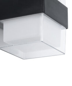 GLOBOSTAR® EMPIRE 60778 Φωτιστικό Τοίχου - Απλίκα Εσωτερικού/Εξωτερικού Χώρου LED 10W 1050lm 120° AC175-265V Αδιάβροχο IP65 - Πλαστικό Σώμα - Φυσικό λευκό 4500K - Μ10.5 x Π9 x Υ13cm - Μαύρο - Bridgelux Chip - 3 Χρόνια Εγγύηση 11 60778 5