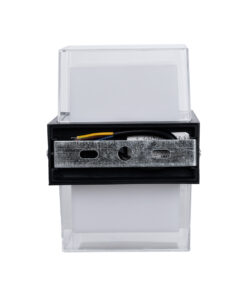 GLOBOSTAR® EMPIRE 60778 Φωτιστικό Τοίχου - Απλίκα Εσωτερικού/Εξωτερικού Χώρου LED 10W 1050lm 120° AC175-265V Αδιάβροχο IP65 - Πλαστικό Σώμα - Φυσικό λευκό 4500K - Μ10.5 x Π9 x Υ13cm - Μαύρο - Bridgelux Chip - 3 Χρόνια Εγγύηση 12 60778 6