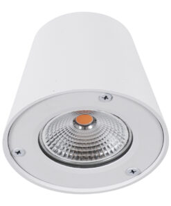 GloboStar® GARDENIA 60797 Φωτιστικό Τοίχου - Απλίκα Αρχιτεκτονικού Φωτισμού Εσωτερικού/Εξωτερικού Χώρου Up or Down LED 7W 700lm 60° AC220-240V Αδιάβροχο IP65 - Σώμα Αλουμινίου & Tempered Glass - Μ9.5 x Π13 x Υ7.7cm - Θερμό Λευκό 2700K - Λευκό - Bridgelux Chip - 5 Years Warranty 12 60797 3