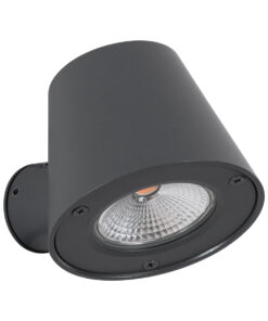 Alternative view of GloboStar® GARDENIA 60798 Φωτιστικό Τοίχου - Απλίκα Αρχιτεκτονικού Φωτισμού Εσωτερικού/Εξωτερικού Χώρου Up or Down LED 7W 700lm 60° AC220-240V Αδιάβροχο IP65 - Σώμα Αλουμινίου & Tempered Glass - Μ9.5 x Π13 x Υ7.7cm - Θερμό Λευκό 2700K - Γκρι Ανθρακί - Bridgelux Chip - 5 Years Warranty