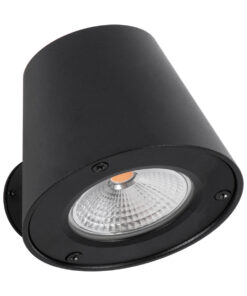 Alternative view of GloboStar® GARDENIA 60799 Φωτιστικό Τοίχου - Απλίκα Αρχιτεκτονικού Φωτισμού Εσωτερικού/Εξωτερικού Χώρου Up or Down LED 7W 700lm 60° AC220-240V Αδιάβροχο IP65 - Σώμα Αλουμινίου & Tempered Glass - Μ9.5 x Π13 x Υ7.7cm - Θερμό Λευκό 2700K - Μαύρο - Bridgelux Chip - 5 Years Warranty