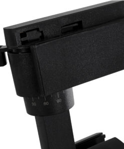 GloboStar® LUGANO 60815 Μονοφασικό Φωτιστικό Σποτ Ράγας LED 30W 3900lm 36° Acrylic HQ LENS AC 220-240V IP20 Φ7.5 x Υ22.7cm Ψυχρό Λευκό 6000K - EUROTRACK® System 1L+1N - Μαύρο - Bridgelux Chip - TÜV Certified Driver - 5 Χρόνια Εγγύηση 20 60815 9