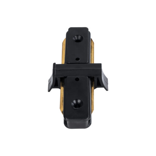 GloboStar® GloboStar® 2L-EUROTRACK 60849 Αντάπτορας Ι(Γιώτα) - Μονοφασικός 2 Καλωδίων για όλες τις Ράγες EUROTRACK AC 220-240V Μ8 x Π4 x Υ2cm- EUROTRACK® System 1L+1N - Θερμοπλαστικό - Μαύρο - 5 Χρόνια Εγγύηση
