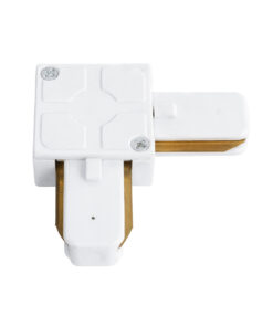 Alternative view of Globostar 60850 Αντάπτορας L (Ελ) - Μονοφασικός 2 Καλωδίων για όλες τις Ράγες EUROTRACK AC 220-240V IP20 Μ6.5 x Π6.5 x Υ1.7cm - EUROTRACK® System 1L+1N - Θερμοπλαστικό - Λευκό - 5 Χρόνια Εγγύηση