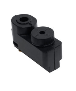 GloboStar® Globostar 2L-EUROTRACK 60857 Αντάπτορας Κρέμασης Φωτιστικού - Μονοφασικός 2 Καλωδίων για όλες τις Ράγες EUROTRACK AC 220-240V IP20 Μ7 x Π3 x Υ4cm - EUROTRACK® System 1L+1N - Θερμοπλαστικό - Μαύρο - 5 Χρόνια Εγγύηση