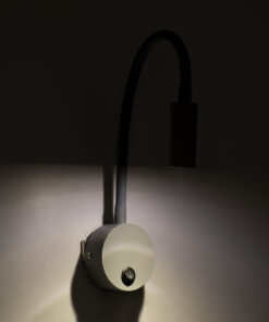 GloboStar® GOOSE 60877 Μοντέρνο Φωτιστικό Τοίχου - Απλίκα Ξενοδοχείου Bed Side LED 3W 300lm 36° AC 220-240V - Reading Light - Μ6.5 x Π15 x Υ24.5cm - Φυσικό Λευκό 4500K - Γκρι Ανθρακί - 3 Xρόνια Εγγύηση 22 60877 10