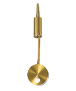 GloboStar® GOOSE 60880 Μοντέρνο Φωτιστικό Τοίχου - Απλίκα Ξενοδοχείου Bed Side LED 3W 300lm 36° AC 220-240V - Reading Light - Μ6.5 x Π15 x Υ24.5cm - Φυσικό Λευκό 4500K - Χρυσό Πλατίνα - 3 Xρόνια Εγγύηση 17 60880 5