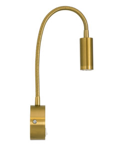 GloboStar® GOOSE 60880 Μοντέρνο Φωτιστικό Τοίχου - Απλίκα Ξενοδοχείου Bed Side LED 3W 300lm 36° AC 220-240V - Reading Light - Μ6.5 x Π15 x Υ24.5cm - Φυσικό Λευκό 4500K - Χρυσό Πλατίνα - 3 Xρόνια Εγγύηση 18 60880 6