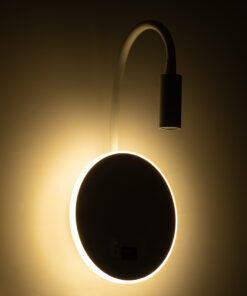 GloboStar® GOOSE 60881 Μοντέρνο Φωτιστικό Τοίχου - Απλίκα Ξενοδοχείου Bed Side LED 6W 600lm 36° & 360° AC 220-240V - Reading Light & 360° Κρυφός Φωτισμός - Φορτιστής USB 3A - Μ15.5 x Π15 x Υ30.5cm - Φυσικό Λευκό 4500K - Λευκό - 3 Xρόνια Εγγύηση 23 60881 10