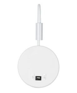 GloboStar® GOOSE 60881 Μοντέρνο Φωτιστικό Τοίχου - Απλίκα Ξενοδοχείου Bed Side LED 6W 600lm 36° & 360° AC 220-240V - Reading Light & 360° Κρυφός Φωτισμός - Φορτιστής USB 3A - Μ15.5 x Π15 x Υ30.5cm - Φυσικό Λευκό 4500K - Λευκό - 3 Xρόνια Εγγύηση 17 60881 4