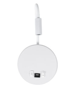 GloboStar® GOOSE 60881 Μοντέρνο Φωτιστικό Τοίχου - Απλίκα Ξενοδοχείου Bed Side LED 6W 600lm 36° & 360° AC 220-240V - Reading Light & 360° Κρυφός Φωτισμός - Φορτιστής USB 3A - Μ15.5 x Π15 x Υ30.5cm - Φυσικό Λευκό 4500K - Λευκό - 3 Xρόνια Εγγύηση 18 60881 5