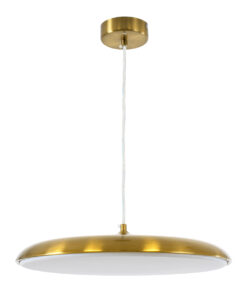 GLOBOSTAR® BARON 60887 Μοντέρνο Κρεμαστό Φωτιστικό Οροφής LED 24W 2880lm 120° AC 220-240V IP20 Ρυθμιζόμενο Λευκό CCT με On/Off 2700K/4500K/6000K - Lumileds SMD Chip - Χρυσό - Μ40 x Π40 x Υ10cm - 3 Χρόνια Εγγύηση 15 60887 2