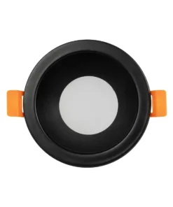 Alternative view of GLOBOSTAR® SIGMA 60891 Χωνευτή Στρόγγυλη Βάση Σποτ Οροφής/Μπάνιου για Λάμπα MR16/GU10 Αδιάβροχο IP65 - Μαύρο Αλουμίνιο & Λευκό Γυαλί - Φ8.5 x Υ4.4cm / Q7.5cm