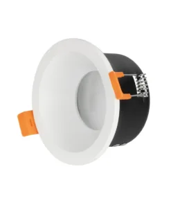 GloboStar® GLOBOSTAR® SIGMA 60892 Χωνευτή Στρόγγυλη Βάση Σποτ Οροφής/Μπάνιου για Λάμπα MR16/GU10 Αδιάβροχο IP65 - Λευκό Αλουμίνιο & Λευκό Γυαλί - Φ8.5 x Υ4.4cm / Q7.5cm