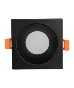 Alternative view of GLOBOSTAR® EPSILON 60895 Χωνευτή Τετράγωνη Βάση Σποτ Οροφής/Μπάνιου για Λάμπα MR16/GU10 Αδιάβροχο IP65 - Μαύρο Αλουμίνιο & Λευκό Γυαλί - Φ8.5 x Υ4.4cm / Q7.5 x 7.5cm