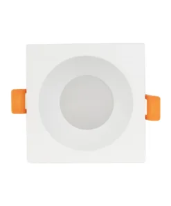 Alternative view of GLOBOSTAR® EPSILON 60896 Χωνευτή Τετράγωνη Βάση Σποτ Οροφής/Μπάνιου για Λάμπα MR16/GU10 Αδιάβροχο IP65 - Λευκό Αλουμίνιο & Λευκό Γυαλί - Φ8.5 x Υ4.4cm / Q7.5 x 7.5cm