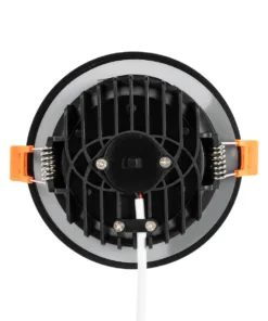 GLOBOSTAR® WATERA 60897 Χωνευτό Downlight Σποτ Panel LED 12W 1500lm 120° AC 220-240V Αδιάβροχο IP54 Ρυθμιζόμενο Λευκό CCT με Διακόπτη στο Σώμα 2700K/4500K/6000K Dimmable - Lumileds SMD Chip & TÜV SÜD Driver - Μαύρο Ματ - Μ10.8 x Π10.8 x Υ3.2cm / Q9cm - 3 Χρόνια Εγγύηση 12 60897 6