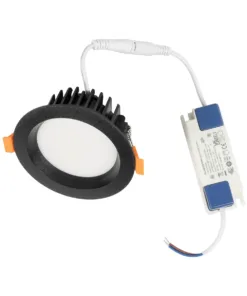 GLOBOSTAR® WATERA 60897 Χωνευτό Downlight Σποτ Panel LED 12W 1500lm 120° AC 220-240V Αδιάβροχο IP54 Ρυθμιζόμενο Λευκό CCT με Διακόπτη στο Σώμα 2700K/4500K/6000K Dimmable - Lumileds SMD Chip & TÜV SÜD Driver - Μαύρο Ματ - Μ10.8 x Π10.8 x Υ3.2cm / Q9cm - 3 Χρόνια Εγγύηση 13 60897 7