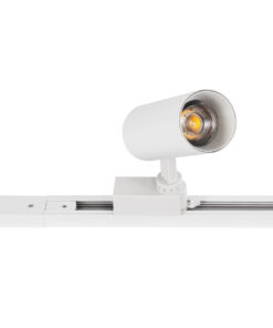 GloboStar® 2L-EUROTRACK 60902 Μονοφασική Ράγα 2 Καλωδίων για Σποτ Ράγας LED AC 220-240V IP20 Μ100 x Π3.4 x Υ2cm - EUROTRACK® System 1L+1N - Αλουμίνιο - Λευκό - 1 Μέτρο - 5 Χρόνια Εγγύηση 21 60902 11