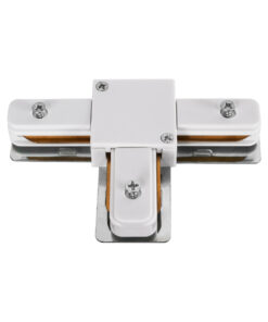 Alternative view of GloboStar® 2L-EUROTRACK 60908 Αντάπτορας Τ(Ταφ) - Μονοφασικός 2 Καλωδίων για όλες τις Ράγες EUROTRACK AC 220-240V IP20 Μ10.7 x Π7 x Υ1.5cm - EUROTRACK® System 1L+1N - Θερμοπλαστικό - Λευκό - 5 Χρόνια Εγγύηση