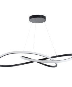 Alternative view of GLOBOSTAR® DEXTER 60917 Μοντέρνο Κρεμαστό Φωτιστικό Οροφής LED 120W 13440lm 300° AC 220-240V IP20 Ρυθμιζόμενο Λευκό CCT με Χειριστήριο από 2700K έως 6000K Dimmable - Lumileds SMD Chip - Μαύρο - Μ103 x Π103 x Υ22cm - 3 Χρόνια Εγγύηση