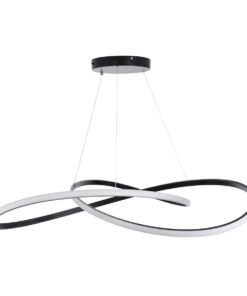 GLOBOSTAR® DEXTER 60917 Μοντέρνο Κρεμαστό Φωτιστικό Οροφής LED 120W 13440lm 300° AC 220-240V IP20 Ρυθμιζόμενο Λευκό CCT με Χειριστήριο από 2700K έως 6000K Dimmable - Lumileds SMD Chip - Μαύρο - Μ103 x Π103 x Υ22cm - 3 Χρόνια Εγγύηση 16 60917 4