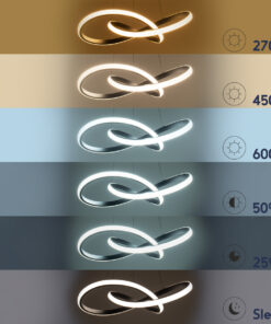 GLOBOSTAR® DEXTER 60917 Μοντέρνο Κρεμαστό Φωτιστικό Οροφής LED 120W 13440lm 300° AC 220-240V IP20 Ρυθμιζόμενο Λευκό CCT με Χειριστήριο από 2700K έως 6000K Dimmable - Lumileds SMD Chip - Μαύρο - Μ103 x Π103 x Υ22cm - 3 Χρόνια Εγγύηση 21 60917 9