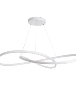 GLOBOSTAR® DEXTER 60918 Μοντέρνο Κρεμαστό Φωτιστικό Οροφής LED 120W 13440lm 300° AC 220-240V IP20 Ρυθμιζόμενο Λευκό CCT με Χειριστήριο από 2700K έως 6000K Dimmable - Lumileds SMD Chip - Λευκό - Μ103 x Π103 x Υ22cm - 3 Χρόνια Εγγύηση 14 60918 2