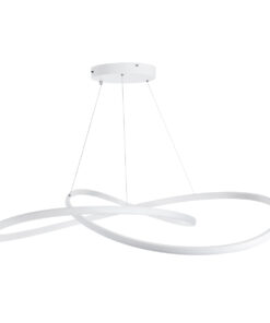 GLOBOSTAR® DEXTER 60918 Μοντέρνο Κρεμαστό Φωτιστικό Οροφής LED 120W 13440lm 300° AC 220-240V IP20 Ρυθμιζόμενο Λευκό CCT με Χειριστήριο από 2700K έως 6000K Dimmable - Lumileds SMD Chip - Λευκό - Μ103 x Π103 x Υ22cm - 3 Χρόνια Εγγύηση 16 60918 4