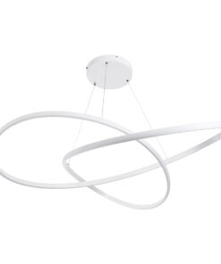 GLOBOSTAR® DEXTER 60918 Μοντέρνο Κρεμαστό Φωτιστικό Οροφής LED 120W 13440lm 300° AC 220-240V IP20 Ρυθμιζόμενο Λευκό CCT με Χειριστήριο από 2700K έως 6000K Dimmable - Lumileds SMD Chip - Λευκό - Μ103 x Π103 x Υ22cm - 3 Χρόνια Εγγύηση 17 60918 5