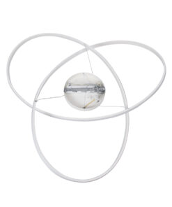 GLOBOSTAR® DEXTER 60918 Μοντέρνο Κρεμαστό Φωτιστικό Οροφής LED 120W 13440lm 300° AC 220-240V IP20 Ρυθμιζόμενο Λευκό CCT με Χειριστήριο από 2700K έως 6000K Dimmable - Lumileds SMD Chip - Λευκό - Μ103 x Π103 x Υ22cm - 3 Χρόνια Εγγύηση 18 60918 6