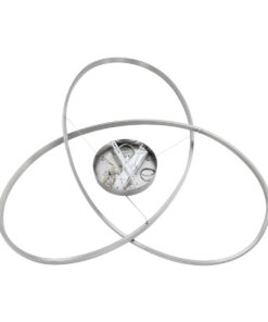 GLOBOSTAR® DEXTER 60919 Μοντέρνο Κρεμαστό Φωτιστικό Οροφής LED 120W 13440lm 300° AC 220-240V IP20 Ρυθμιζόμενο Λευκό CCT με Χειριστήριο από 2700K έως 6000K Dimmable - Lumileds SMD Chip - Νίκελ Βούρτσας - Μ103 x Π103 x Υ30cm - 3 Χρόνια Εγγύηση 14 60919 6