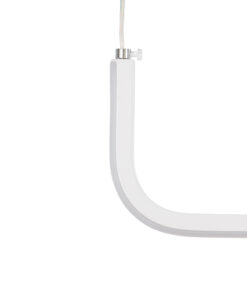 GLOBOSTAR® LINARIA 60922 Μοντέρνο Κρεμαστό Φωτιστικό Οροφής LED 36W 4150lm 200° AC 220-240V IP20 Ρυθμιζόμενο Λευκό CCT με Χειριστήριο από 2700K έως 6000K Dimmable - Lumileds SMD Chip - Λευκό - Μ120 x Π2 x Υ10cm - 3 Χρόνια Εγγύηση 15 60922 4