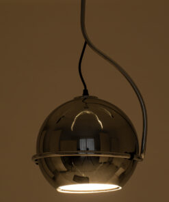 GLOBOSTAR® GLASSO 60928 Μοντέρνο Κρεμαστό Φωτιστικό Οροφής με Ντουί 1 x E27 AC 220-240V IP20 - Ασημί - Μ27 x Π27 x Υ52cm 22 60928 11