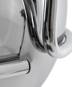 GLOBOSTAR® GLASSO 60928 Μοντέρνο Κρεμαστό Φωτιστικό Οροφής με Ντουί 1 x E27 AC 220-240V IP20 - Ασημί - Μ27 x Π27 x Υ52cm 20 60928 9