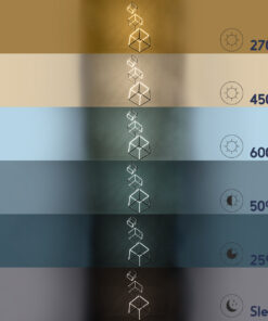 GLOBOSTAR® KIBOO-TRIO 60931 Μοντέρνο Κρεμαστό Φωτιστικό Οροφής LED 90W 10350lm 360° AC 220-240V IP20 Ρυθμιζόμενο Λευκό CCT με Χειριστήριο από 2700K έως 6000K Dimmable - Lumileds SMD Chip - Μαύρο - Μ60 x Π60 x Υ80cm - 3 Χρόνια Εγγύηση 23 60931 10