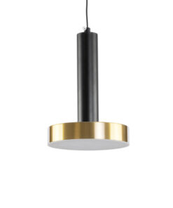 Alternative view of GLOBOSTAR® ZANE 60933 Μοντέρνο Κρεμαστό Φωτιστικό Οροφής LED 18W 2016lm 120° AC 220-240V IP20 Ρυθμιζόμενο Λευκό CCT με Χειριστήριο από 2700K έως 6000K Dimmable - Lumileds SMD Chip - Μαύρο & Χρυσό - Μ15 x Π15 x Υ20cm - 3 Χρόνια Εγγύηση