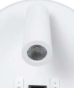 GloboStar® LADY-R 60939 Μοντέρνο Φωτιστικό Τοίχου - Απλίκα Ξενοδοχείου Bed Side LED 6W 600lm 36° & 360° AC 220-240V - Reading Light & Κρυφός Φωτισμός - Φορτιστής USB 3A - Φ15 x Υ7cm - Φυσικό Λευκό 4500K - Λευκό - 3 Χρόνια Εγγύηση 15 60938 6