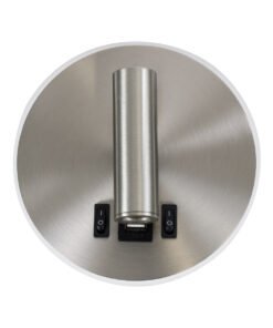 GloboStar® LADY-R 60941 Μοντέρνο Φωτιστικό Τοίχου - Απλίκα Ξενοδοχείου Bed Side LED 6W 600lm 36° & 360° AC 220-240V - Reading Light & Κρυφός Φωτισμός - Φορτιστής USB 3A - Φ15 x Υ7cm - Φυσικό Λευκό 4500K - Νίκελ Βούρτσας - 3 Χρόνια Εγγύηση 15 60941 3