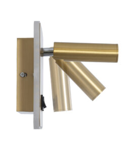 GloboStar® LADY-S 60944 Μοντέρνο Φωτιστικό Τοίχου - Απλίκα Ξενοδοχείου Bed Side LED 6W 600lm 36° & 360° AC 220-240V - Reading Light & Κρυφός Φωτισμός - Φορτιστής USB 3A - Μ15 x Π15 x Υ7cm - Φυσικό Λευκό 4500K - Χρυσό Πλατίνα - 3 Χρόνια Εγγύηση 13 60944 4