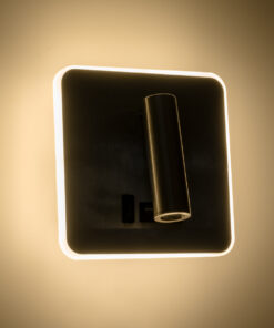 GloboStar® LADY-S 60945 Μοντέρνο Φωτιστικό Τοίχου - Απλίκα Ξενοδοχείου Bed Side LED 6W 600lm 36° & 360° AC 220-240V - Reading Light & Κρυφός Φωτισμός - Φορτιστής USB 3A - Μ15 x Π15 x Υ7cm - Φυσικό Λευκό 4500K - Νίκελ Βούρτσας- 3 Χρόνια Εγγύηση 17 60945 8