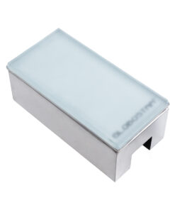 GloboStar® GloboStar® CYBOLITHOS 60949 Χωνευτό Φωτιστικό Σποτ Δαπέδου LED 4W 520lm 120° DC 24V Αδιάβροχο IP68 IK06 Μ20 x Π10 x Υ8cm 2700K Dimmable - Tempered Γαλακτερό Γυαλί & Ανοξείδωτο Ατσάλι - Bridgelux Chip - 3 Χρόνια Εγγύηση