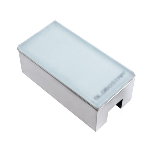 GloboStar® GloboStar® CYBOLITHOS 60950 Χωνευτό Φωτιστικό Σποτ Δαπέδου LED 4W 530lm 120° DC 24V Αδιάβροχο IP68 IK06 Μ20 x Π10 x Υ8cm 4500K Dimmable - Tempered Γαλακτερό Γυαλί & Ανοξείδωτο Ατσάλι - Bridgelux Chip - 3 Χρόνια Εγγύηση