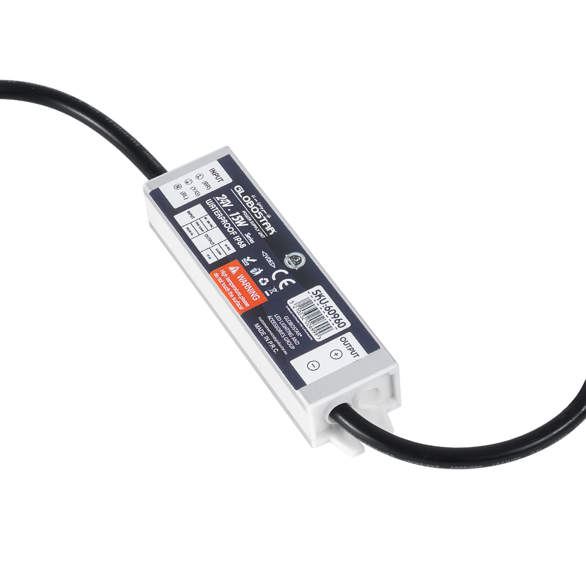 GloboStar® 60960 Αδιάβροχο Τροφοδοτικό SELV για Προϊόντα Φωτισμού LED 15W 0.625A - AC 220-240V σε DC 24V με 1.2m VDE Καλώδιο Παροχής & Εξόδου Τροφοδοσίας - Αδιάβροχο IP68 - M12 x W3 x H2cm - 3 Χρόνια Εγγύηση 3 GloboStar® GloboStar® 60960 Αδιάβροχο Τροφοδοτικό SELV για Προϊόντα Φωτισμού LED 15W 0.625A - AC 220-240V σε DC 24V με 1.2m VDE Καλώδιο Παροχής & Εξόδου Τροφοδοσίας - Αδιάβροχο IP68 - M12 x W3 x H2cm - 3 Χρόνια Εγγύηση