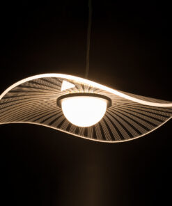 GLOBOSTAR® ACRYLICA 60974 Μοντέρνο Κρεμαστό Φωτιστικό Οροφής LED 20W 2240lm 360° AC 220-240V IP20 Ρυθμιζόμενο Λευκό CCT με On/Off 2700K/4500K/6000K - Lumileds SMD Chip - Διάφανο & Μαύρο - Μ40 x Π40 x Υ6.5cm - 3 Χρόνια Εγγύηση 18 60974 3