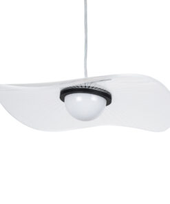 GLOBOSTAR® ACRYLICA 60974 Μοντέρνο Κρεμαστό Φωτιστικό Οροφής LED 20W 2240lm 360° AC 220-240V IP20 Ρυθμιζόμενο Λευκό CCT με On/Off 2700K/4500K/6000K - Lumileds SMD Chip - Διάφανο & Μαύρο - Μ40 x Π40 x Υ6.5cm - 3 Χρόνια Εγγύηση 24 60974 9