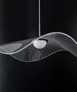 GLOBOSTAR® ACRYLICA 60975 Μοντέρνο Κρεμαστό Φωτιστικό Οροφής LED 20W 2240lm 360° AC 220-240V IP20 Ρυθμιζόμενο Λευκό CCT με On/Off 2700K/4500K/6000K - Lumileds SMD Chip - Διάφανο & Μαύρο - Μ60 x Π60 x Υ15cm - 3 Χρόνια Εγγύηση 21 60975 5