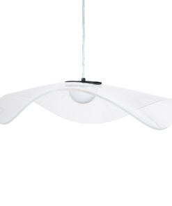 GLOBOSTAR® ACRYLICA 60975 Μοντέρνο Κρεμαστό Φωτιστικό Οροφής LED 20W 2240lm 360° AC 220-240V IP20 Ρυθμιζόμενο Λευκό CCT με On/Off 2700K/4500K/6000K - Lumileds SMD Chip - Διάφανο & Μαύρο - Μ60 x Π60 x Υ15cm - 3 Χρόνια Εγγύηση 23 60975 7