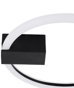 GloboStar® CINDERELLA 60976 Φωτιστικό Οροφής Δαχτυλίδι-Κύκλος LED CCT 16W 1792lm 360° AC 220-240V - Εναλλαγή Φωτισμού μέσω Διακόπτη On/Off All In One Ψυχρό 6000k+Φυσικό 4500k+Θερμό 2700k Φ28cm - Μαύρο - 3 Years Warranty 17 60976 6